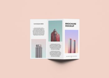 Folded Brochure Free Mockup