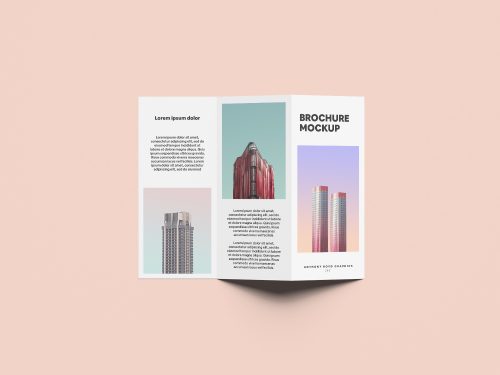 Folded Brochure Free Mockup