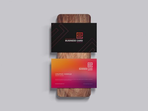 Free Brand Identity Business Card Mockup