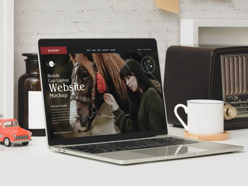 Free Designer Laptop Website Mockup