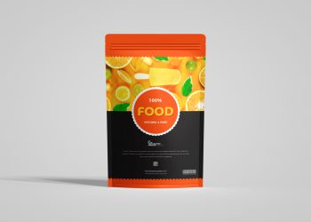 Free Food Packaging Pouch Mockup