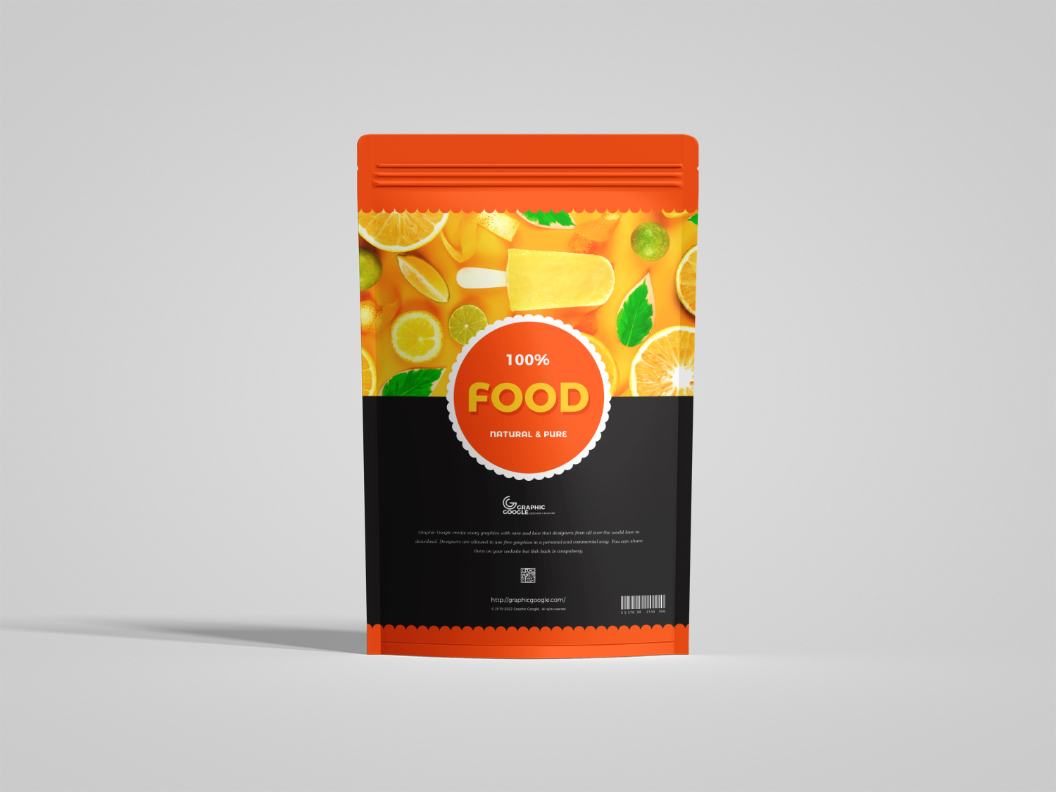Free Food Packaging Pouch Mockup