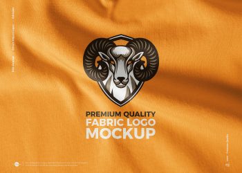 Free High-Quality Fabric Logo Mockup