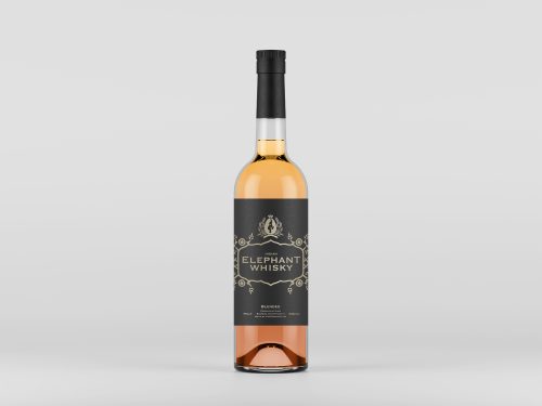 Front View Liquor Bottle Free Mockup