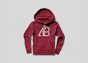 Hoodie with Tag Free Mockup