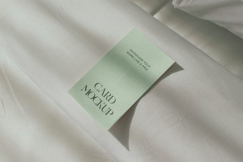 Hotel Room Card Mockup