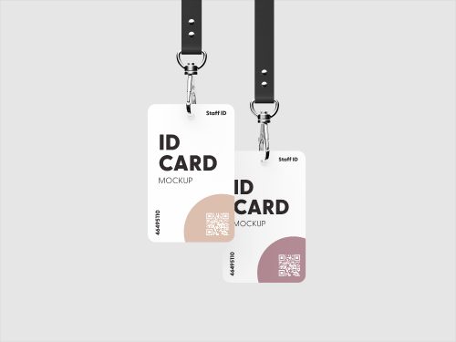 ID Card Free Mockup