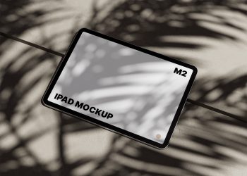 M2 iPad Pro on Concrete Mockup