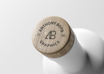 Matte Bottle Top Logo Free Mockup