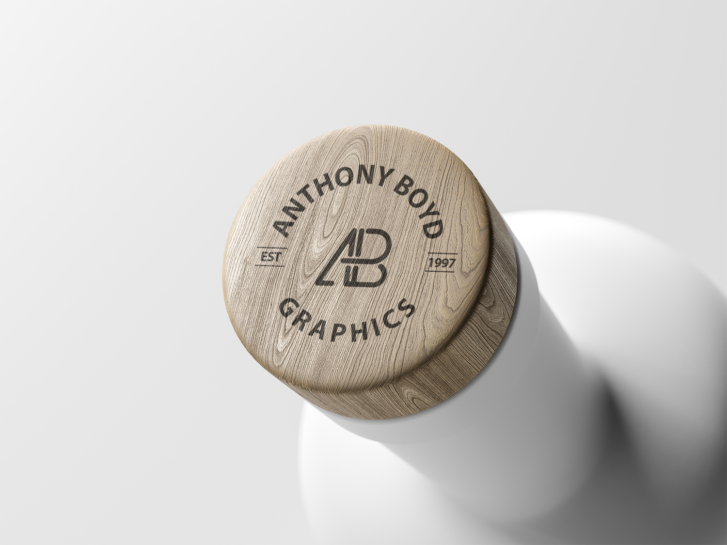 Matte Bottle Top Logo Free Mockup