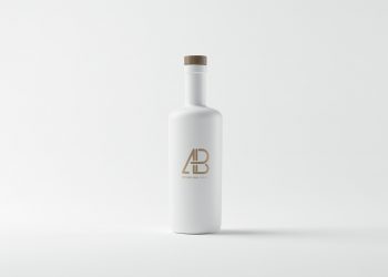 Matte White Bottle Free Mockup