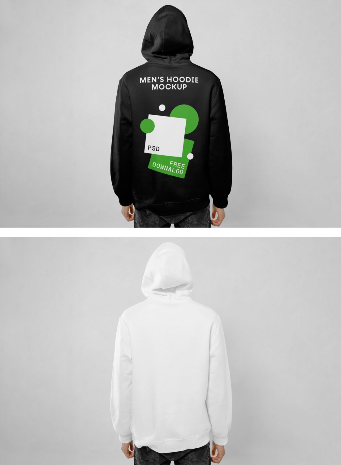 Men’s Hoodie Free Mockup