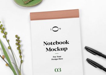 Open Notebook Free Mockup