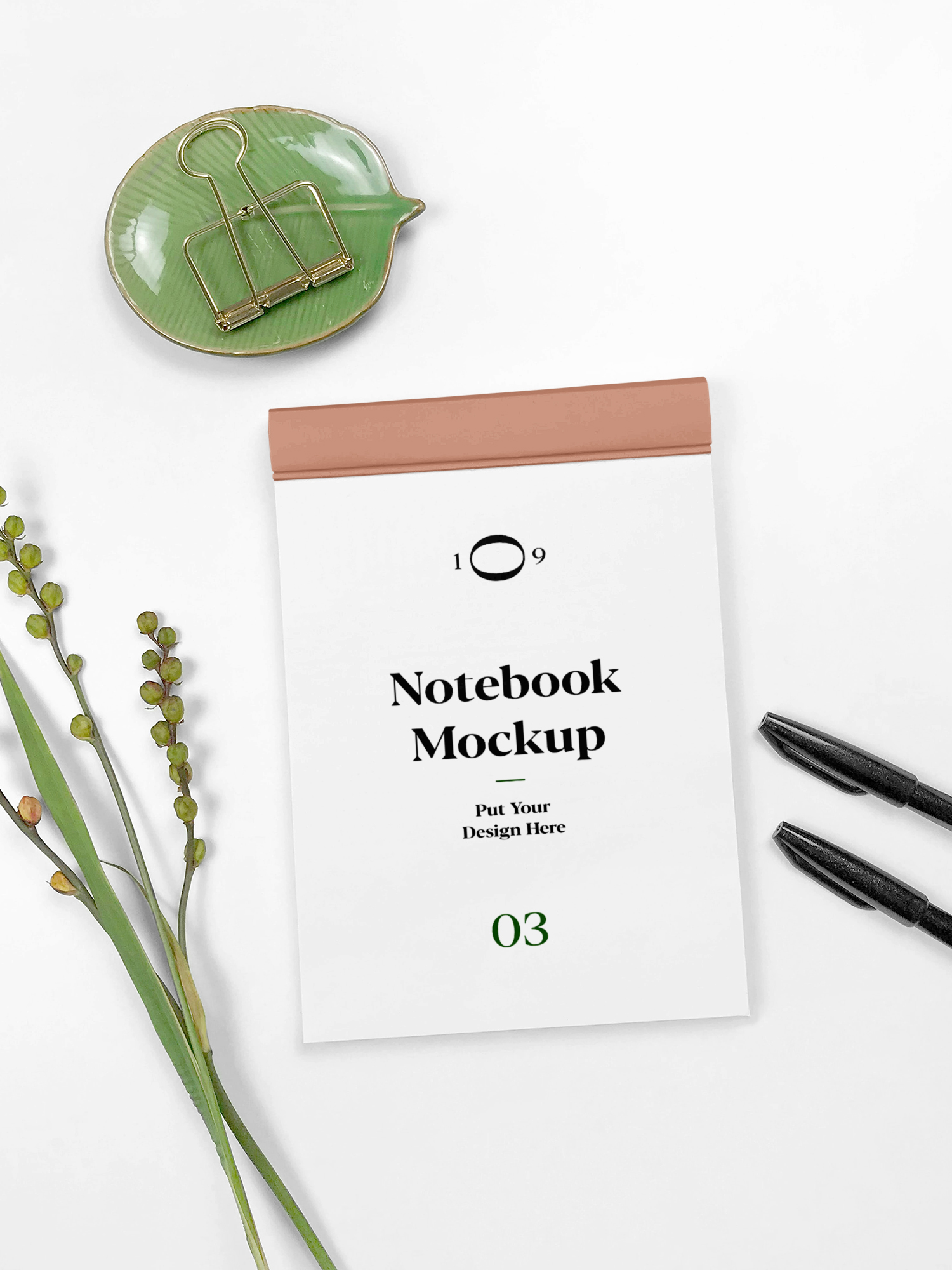 Open Notebook Free Mockup