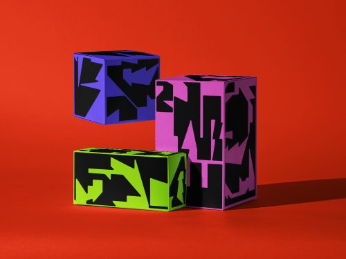 Packaging Brand Boxes Mockup Set