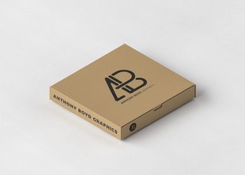 Pizza Box Packaging Free Mockup