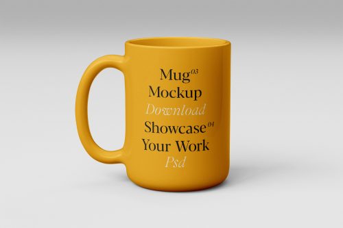 Realistic Ceramic Mug Mockup