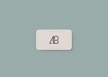 Rounded Business Card Mockup