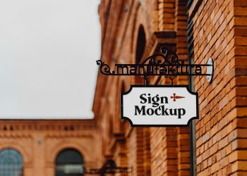 Sign Metal Free Mockup