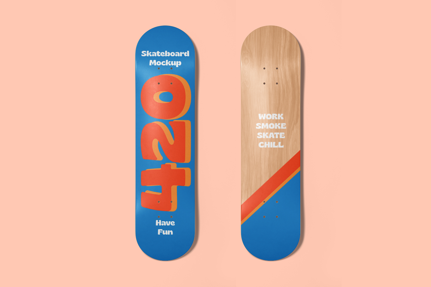 Skateboard Free Mockup