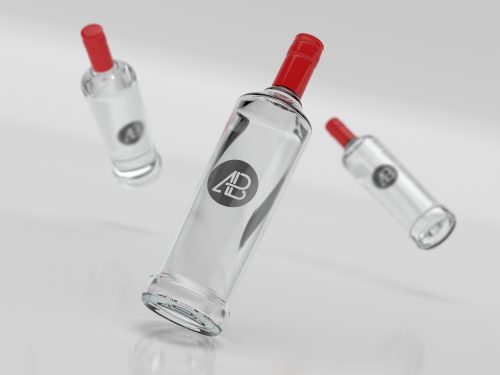 Vodka Bottle Branding Free Mockup