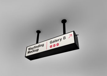 Wayfinding Rectangle Free Mockup