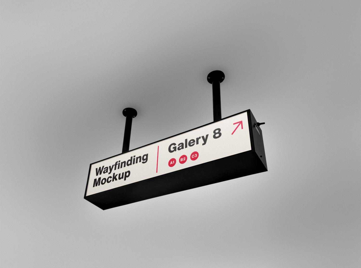 Wayfinding Rectangle Free Mockup