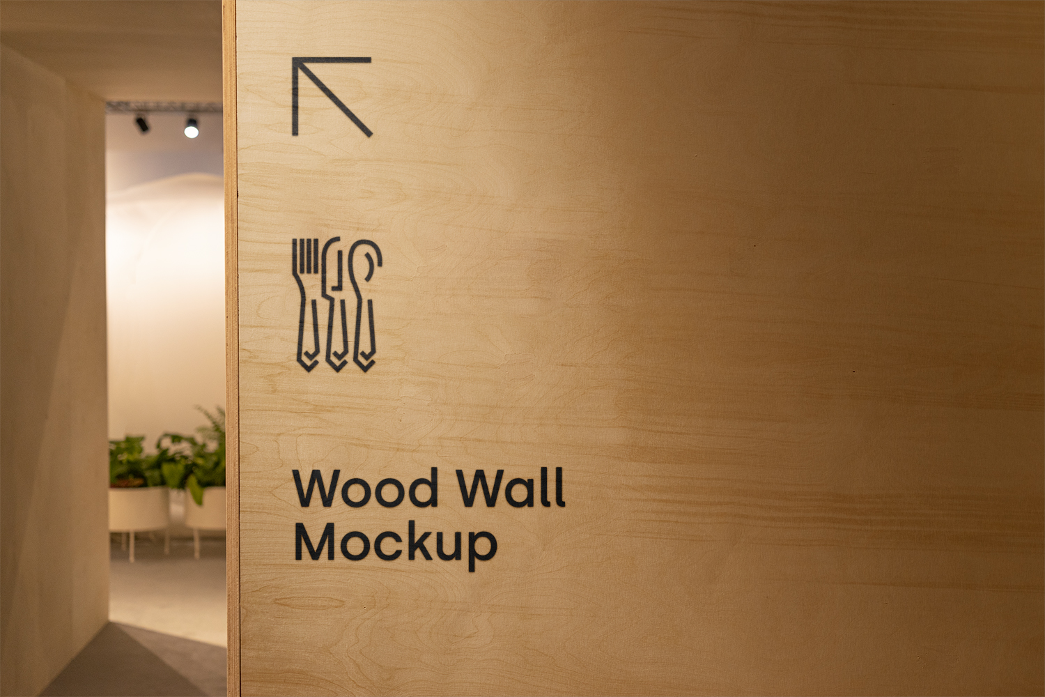 Wood Wall Free Mockup