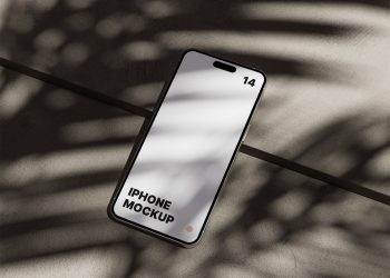 iPhone 14 Pro Max on Concrete Mockup