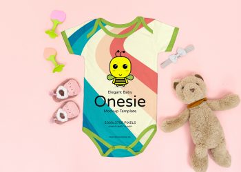 Elegant Baby Onesie Free Mockup