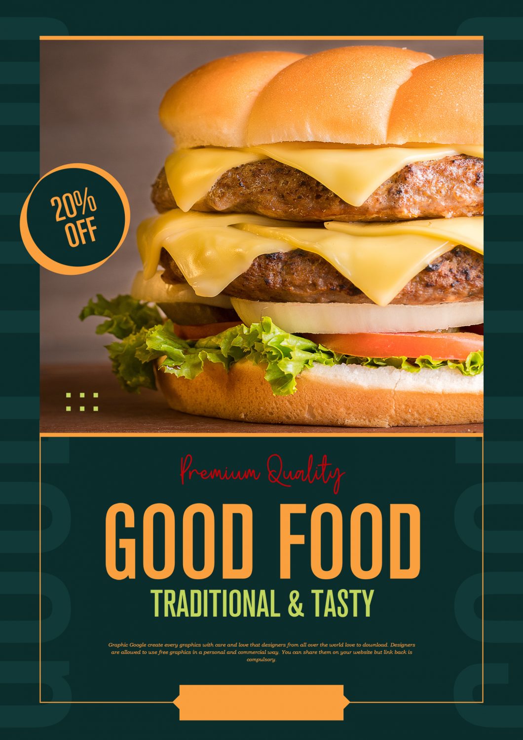 Food Flyer Free Mockup