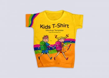 Free Modern Kids T-Shirt Mockup