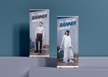 Free Pull Up Banner Mockup