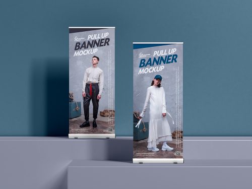 Free Pull Up Banner Mockup