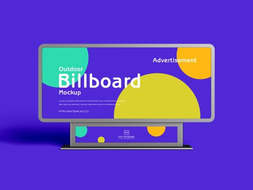 Outdoor Advertisement Billboard Free Mockup