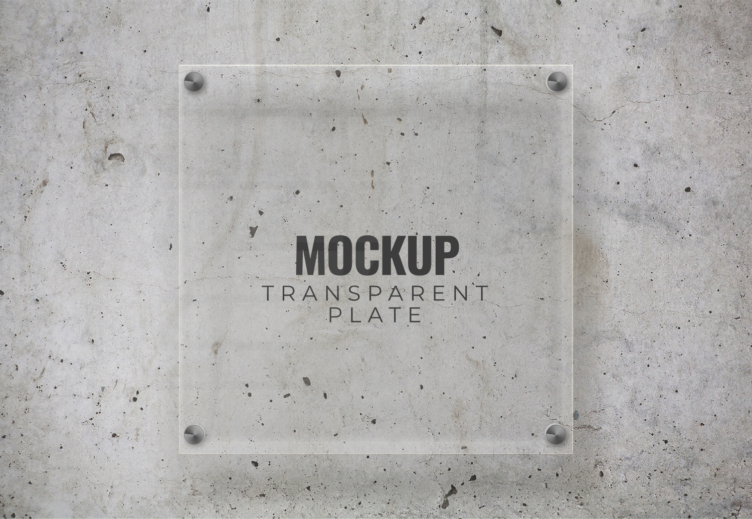 Transparent Plate Free Mockup
