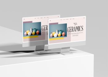 Website Branding New iMac Free Mockup