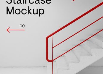 Building Staircase Free Mockup