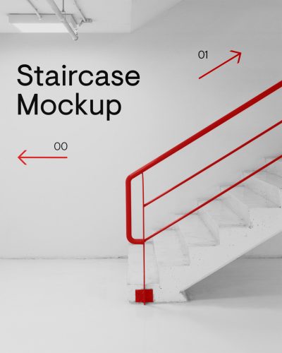 Building Staircase Free Mockup