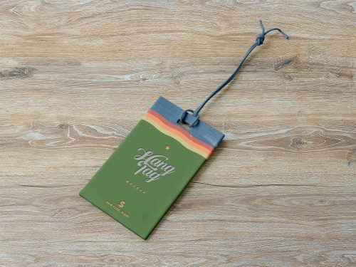 Hanging Clothing Tag Free Mockup