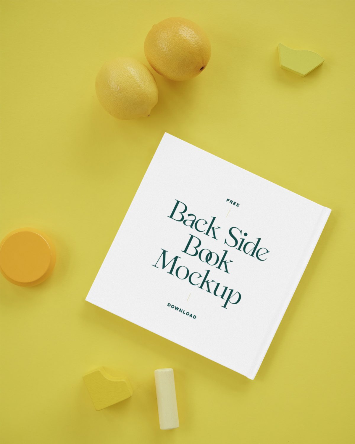 Hard Cover Book on Desk Free Mockups