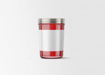 Jam Glass Jar Free Mockup