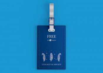 Luggage Tag Free Mockup