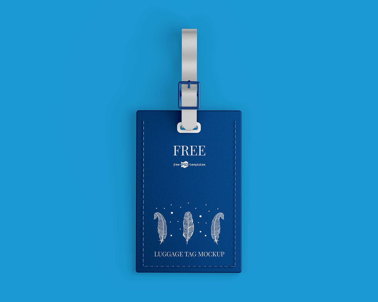 Luggage Tag Free Mockup