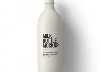 Milk Bottle Free Mockup