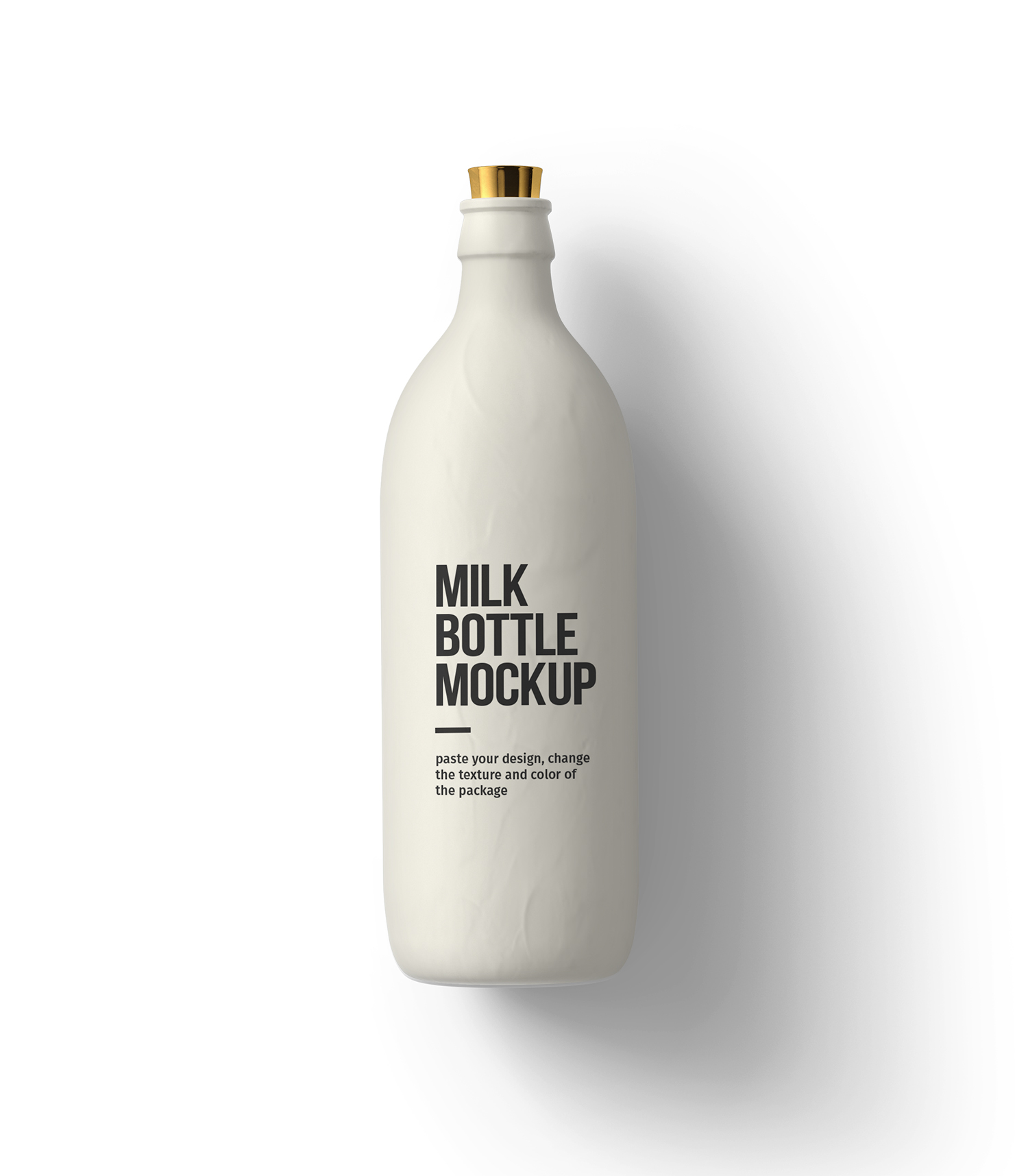 Milk Bottle Free Mockup