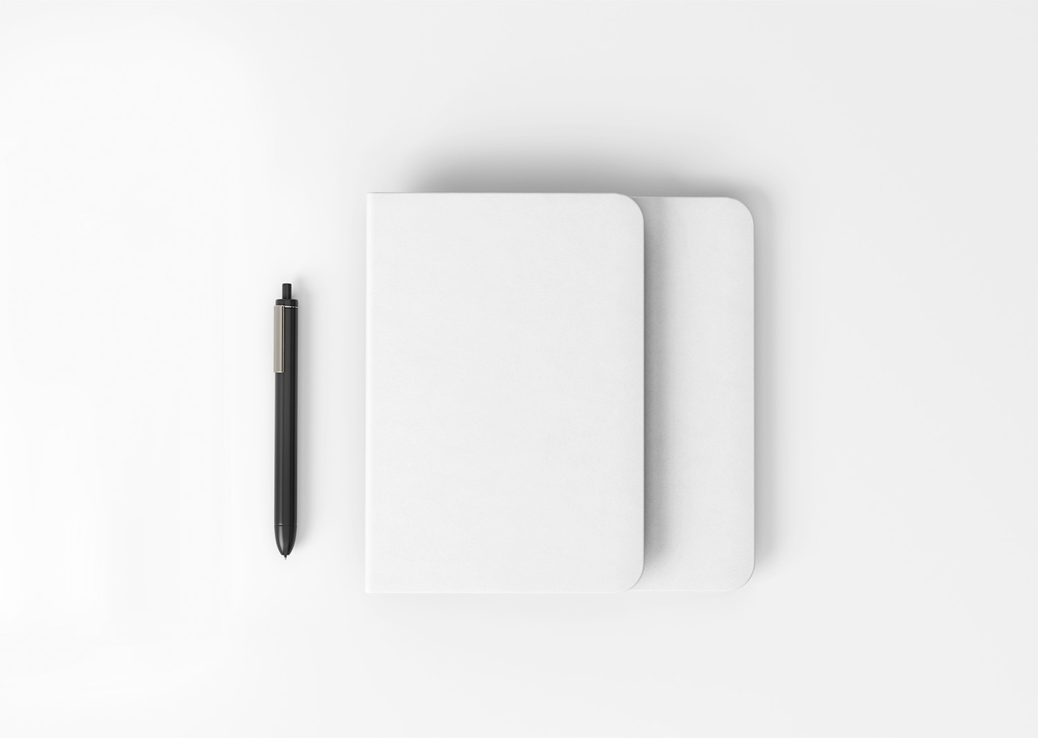 Notebook with Pen Free Mockup