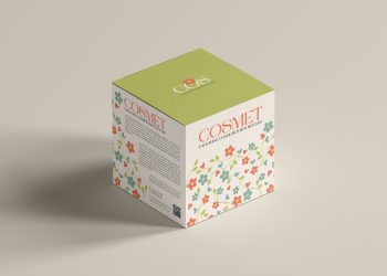 Packaging Cosmetics Box Free Mockup