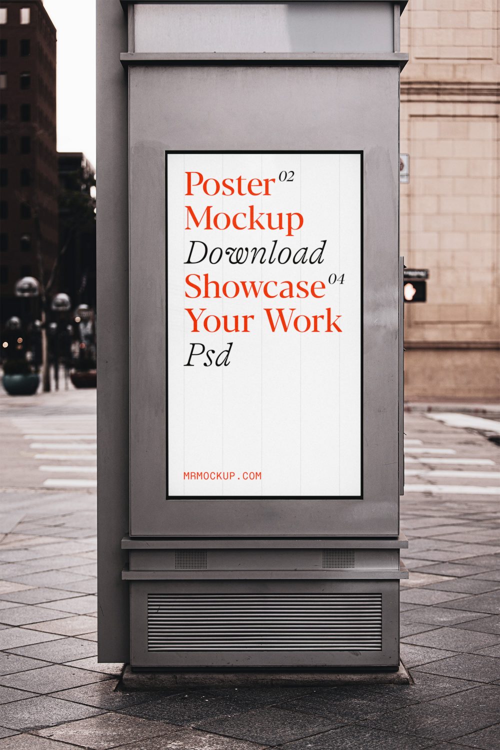 Poster on Street Free Mockup