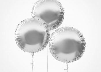 Round Foil Balloon Free Mockup